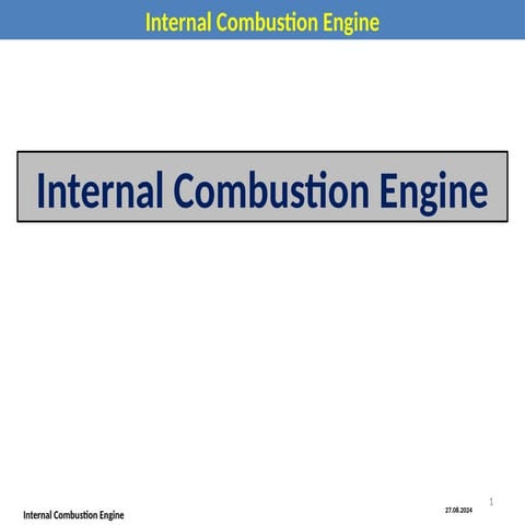 internal combustion engine internal combustion engine