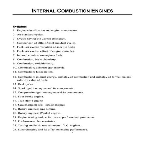 Internal combustion engines