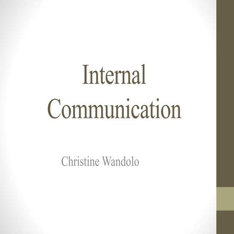 Internal communication