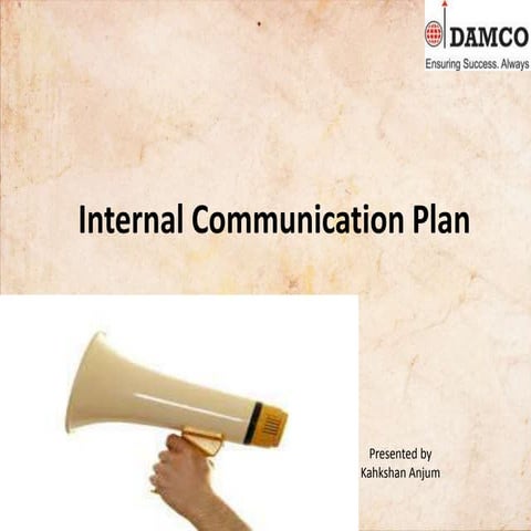 Internal communication plan