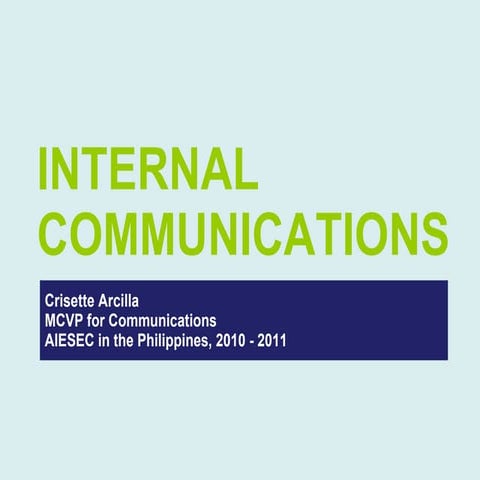 Internal communications