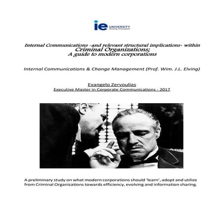 Internal communications within criminal organizations