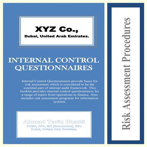 Internal Control Questionnaires (ICQs)