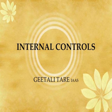 Internal controls