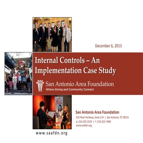 21st Annual Legal & Accounting Institute - Internal controls SAAFdn Case Study