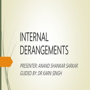 Internal derangements