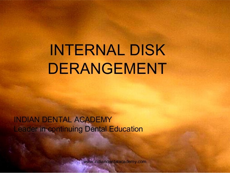 Internal disk derangement/ dental crown & bridge courses
