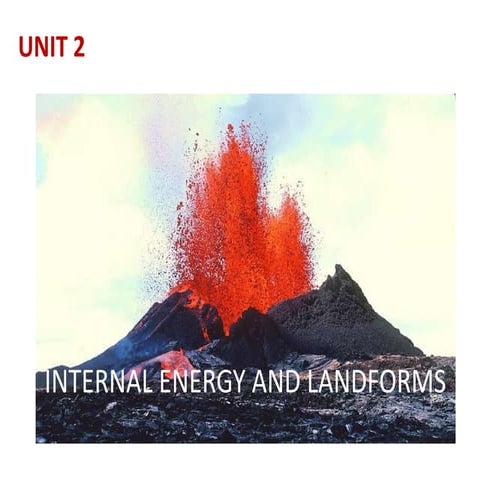 Internal energy & landforms