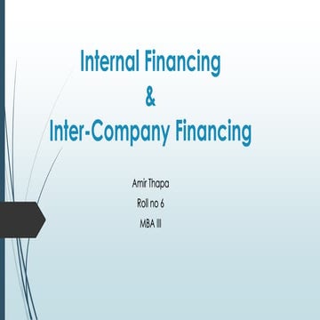 Internal financing