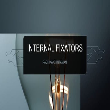 Internal fixators