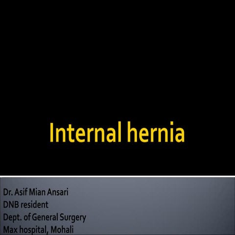 Internal hernia