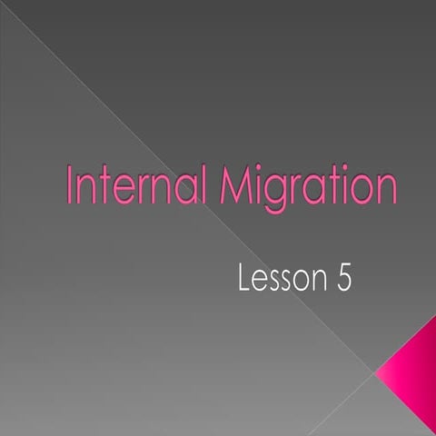 Internal migration   lesson 5
