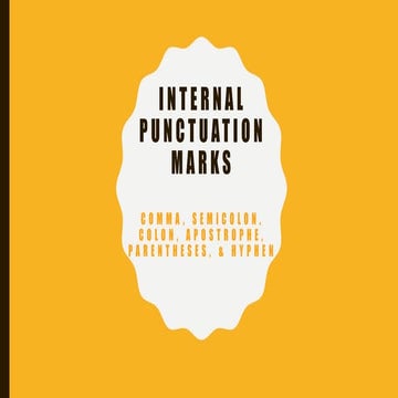 Internal punctuation