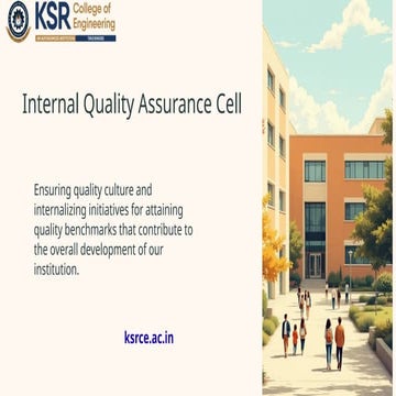Ensuring quality and continuous improvement in education | PPTX