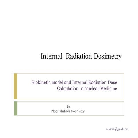 Internal radiation dosimetry