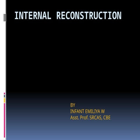 Internal Reconstruction Alteration of Share Capital