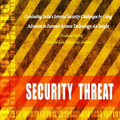 Internal security and forensic science