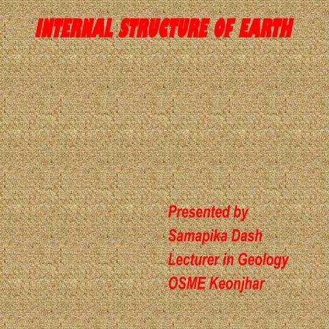 Internal Structure of Earth | PPTX