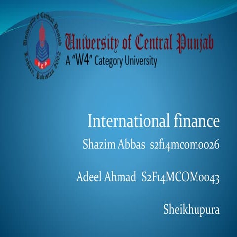 International finance | PPT