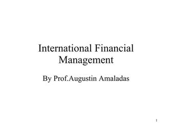 International Financial Managemnet