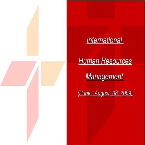 International Human Resources Management -  Human Resources in a Comparative ...