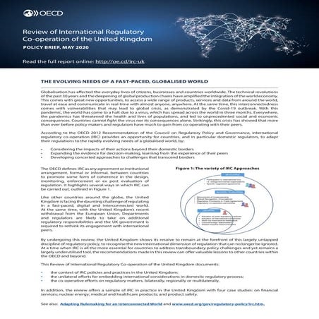 Review of International Regulatory Co-operation of the United Kingdom