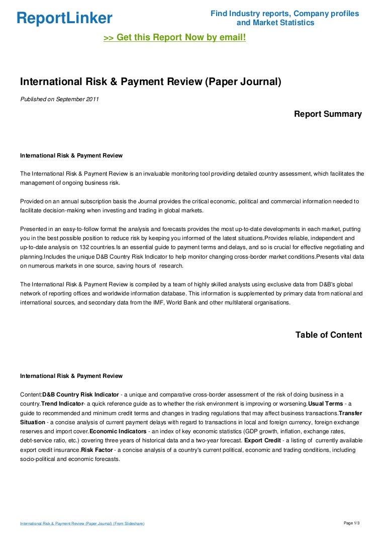 Economic risk in international business image