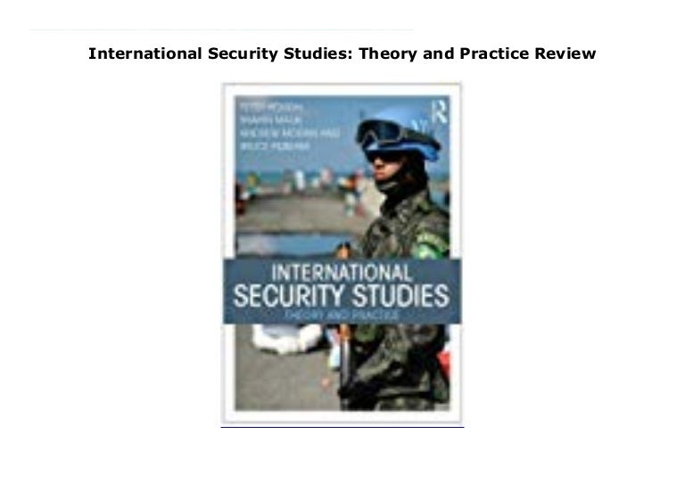 International Security Studies Theory and Practice Review