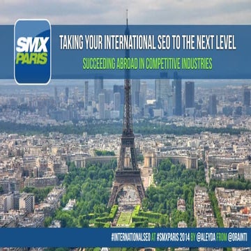 Taking your International SEO to the next level at #SMXParis 