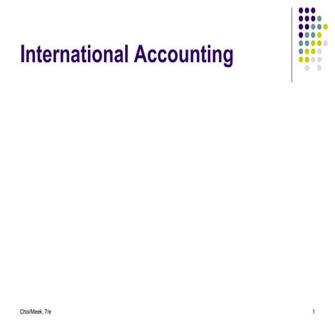 International accounting