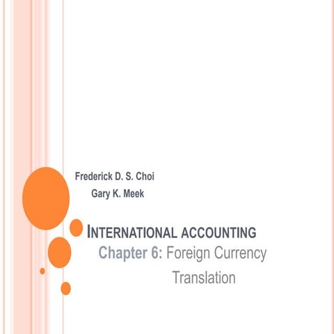 International accounting: foreign currency
