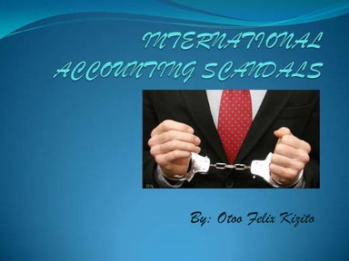International accounting scandals
