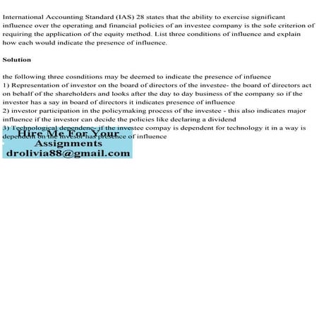 International Accounting Standard (IAS) 28 states that the ability t.pdf