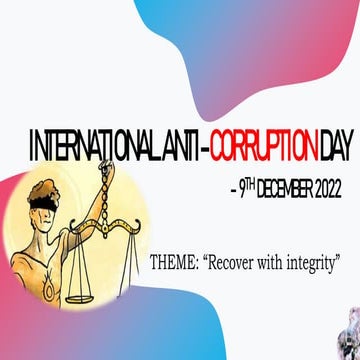 International Anti-corruption day 2022, ppt