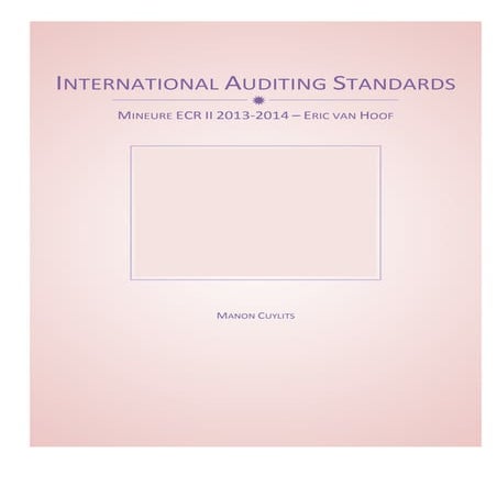 International Auditing Standards (ISA)
