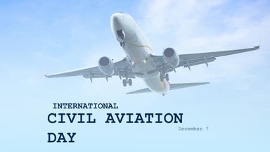 Free International civil aviation day template from best presentation design ...