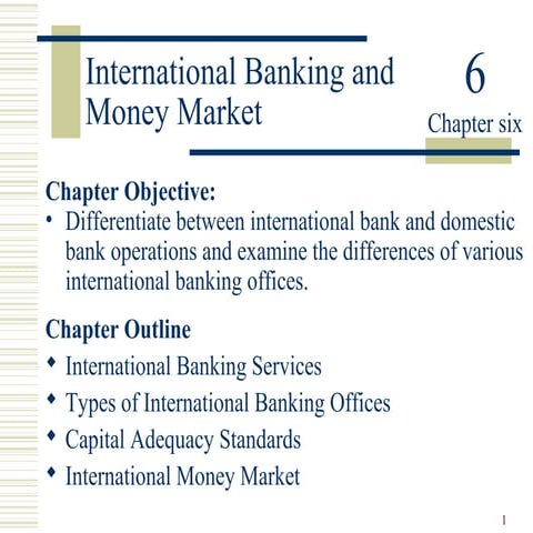 International banking and money market