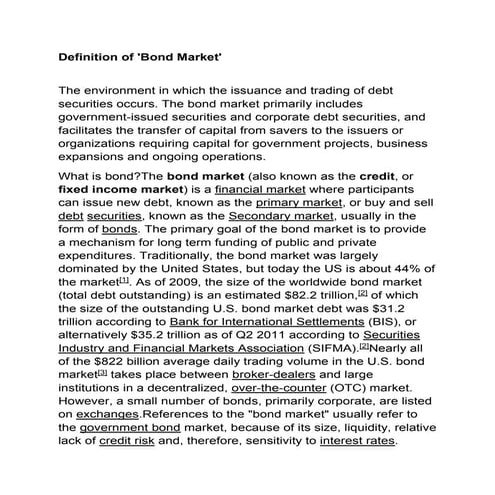 International  bond market   hard copy