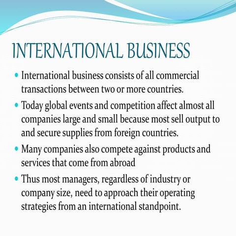 International business