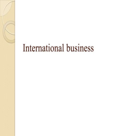 International business