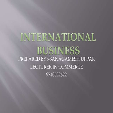 International business