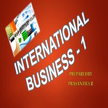International business 1