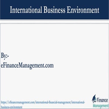 International Business Environment