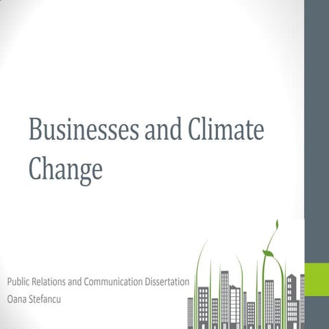 International businesses and climate change | PDF