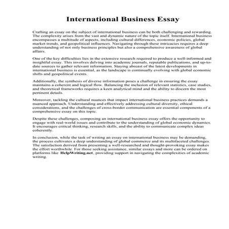 International Business Essay.pdf