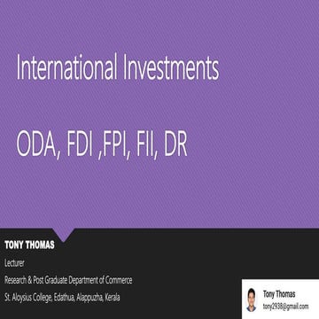 International business investments
