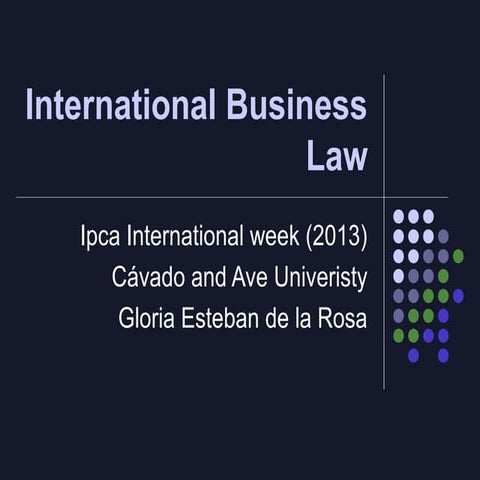 International business law