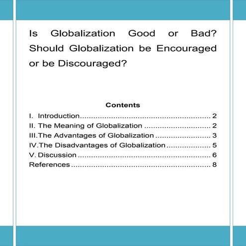 International business management essay globalization