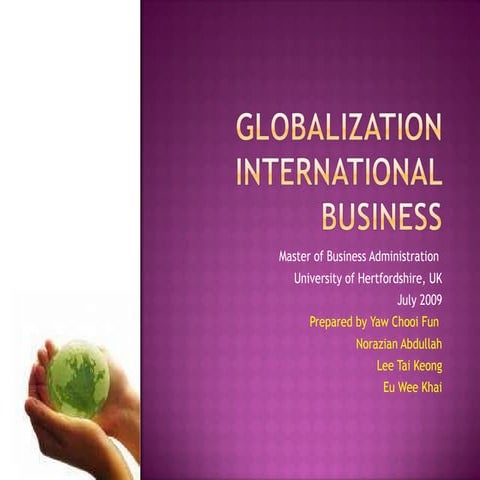 Globalization International Business