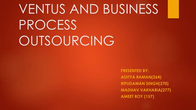 case study on International business ventus